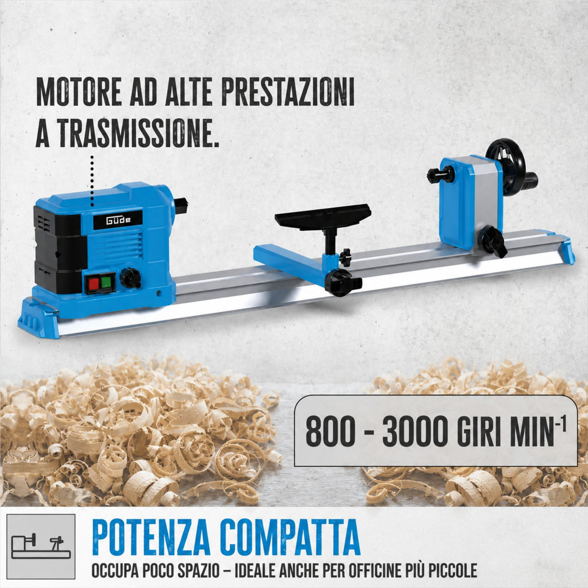 Torno para madeira Guede Güde GDM 600