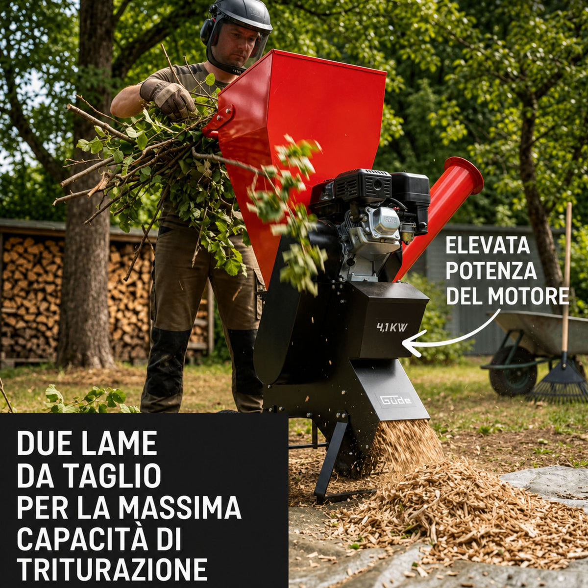 Triturador a gasolina Güde GH 651 B