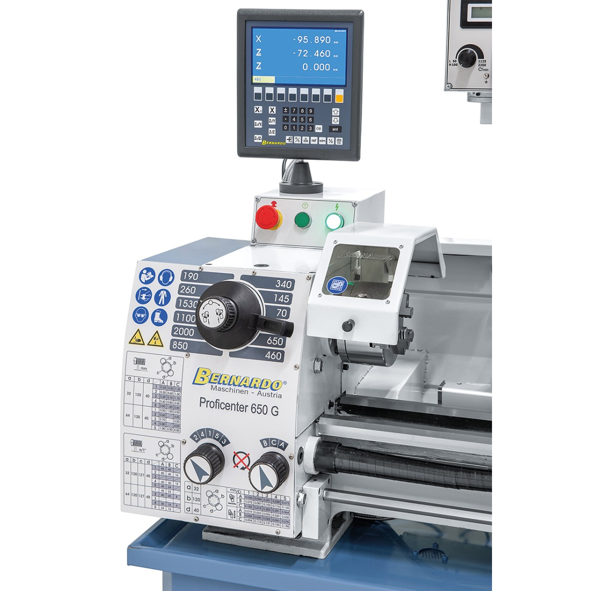 Torno para metal Bernardo fresadora Proficenter 650 G com DRO 2 eixos