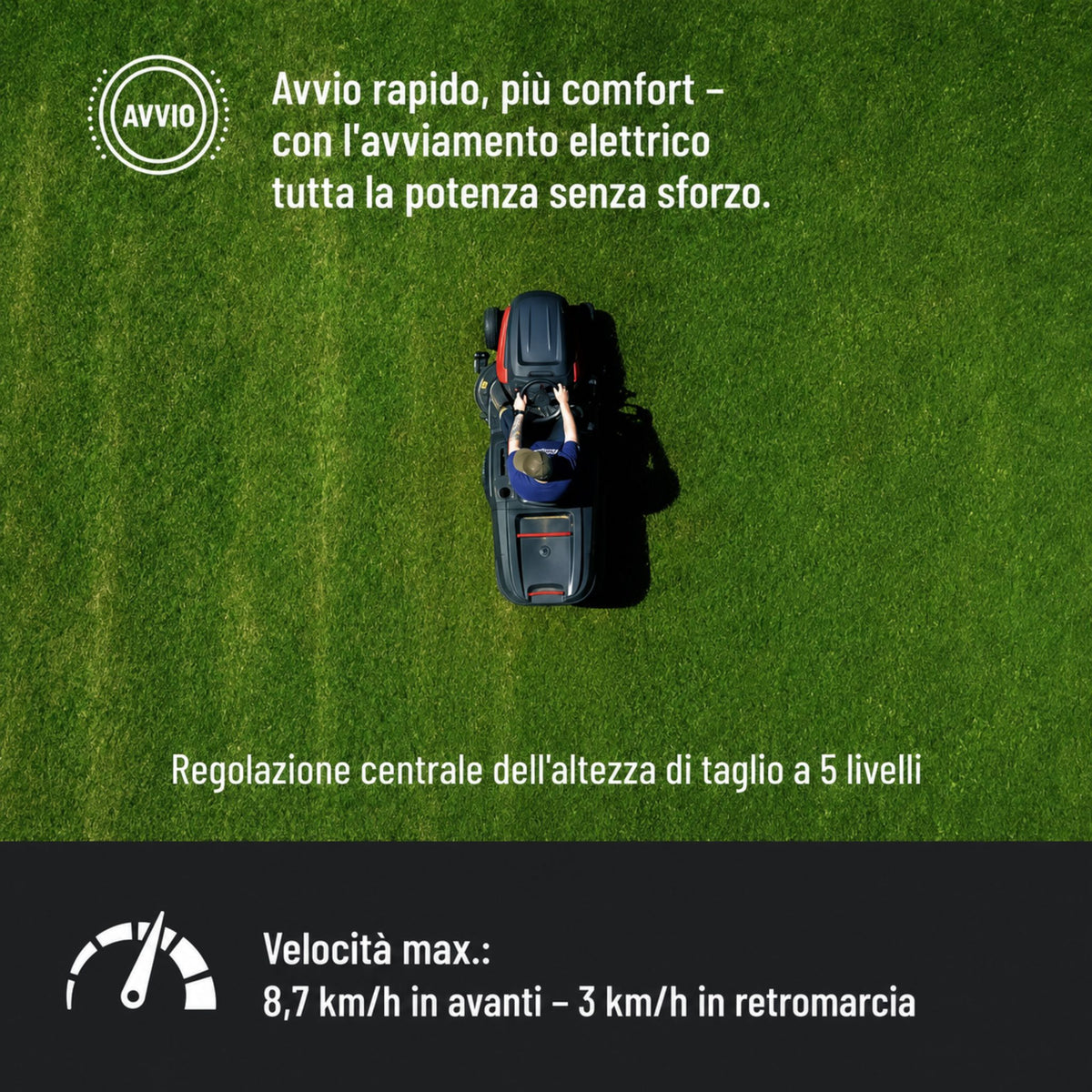 Trator corta-relva Güde GAR 960 T Hydrostat