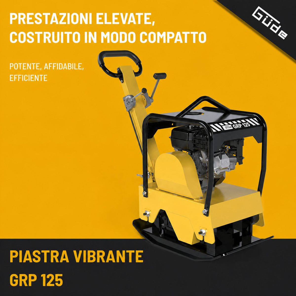 Equipamento de construção Guede Placa vibratória GRP 125