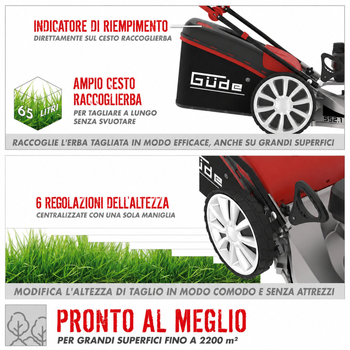 Corta-relva Güde BIG WHEELER 553.1 R ALU