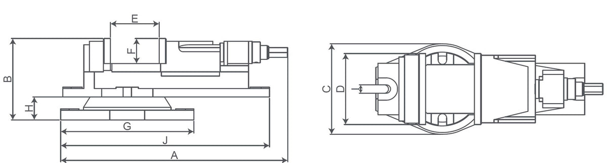 Morsa Bernardo máquina KV 100 28-2080