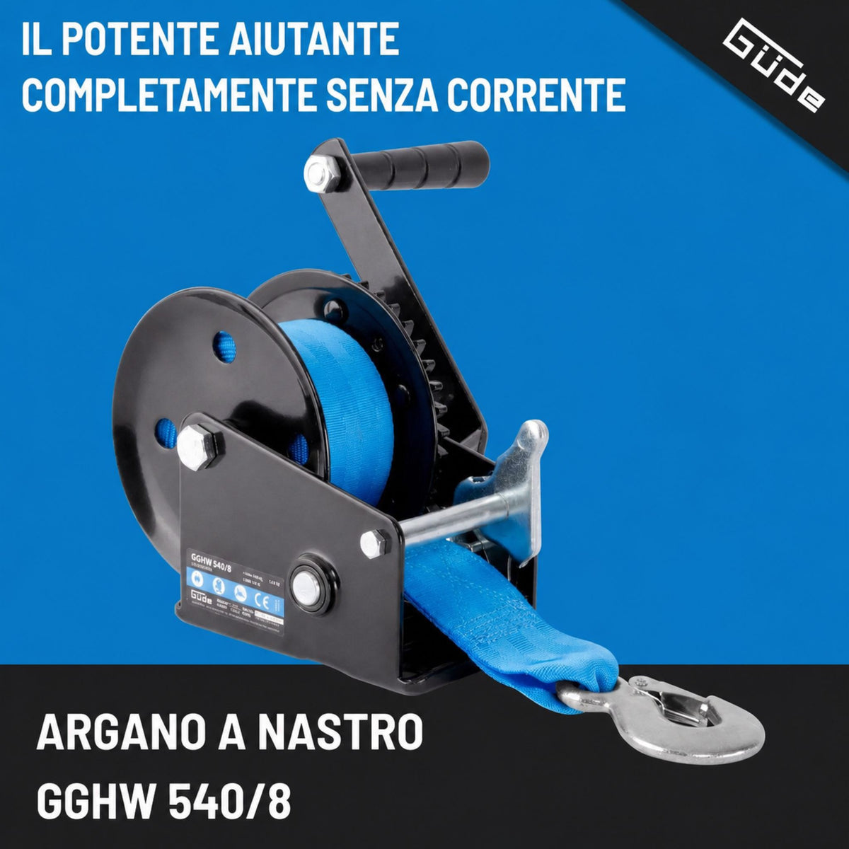 Guincho a correia Güde GGHW 540/8