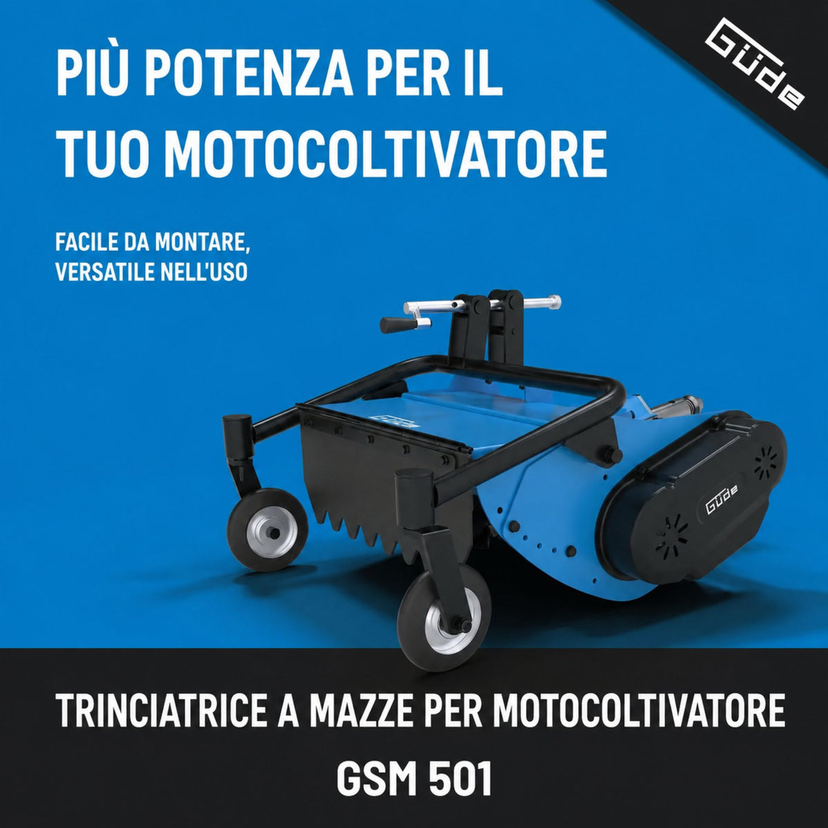 Trincia a flagelli para motocoltivatore Güde GSM 501