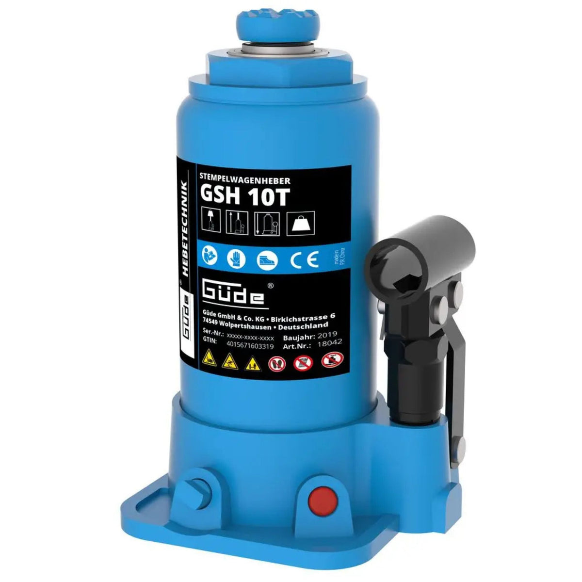 Macaco de garrafa Güde GSH-10T