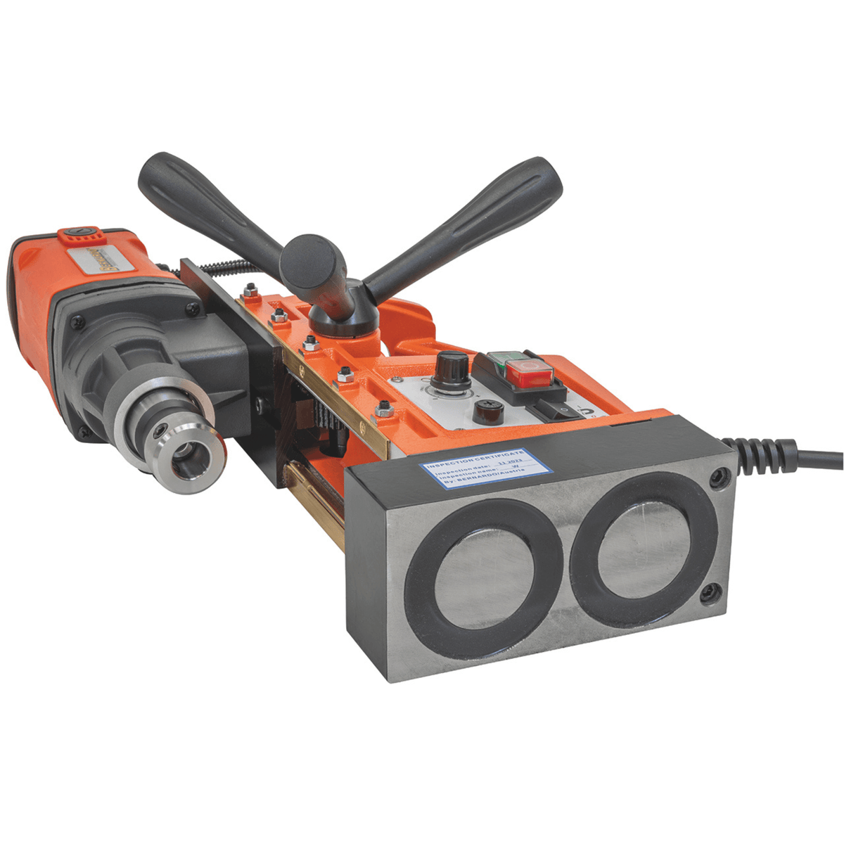 Caroteadora magnética Bernardo MD 3550 VD – Ø 35 mm × 50 mm, velocidade variável (Variable Drive), motor 1550 W, peso 11 kg