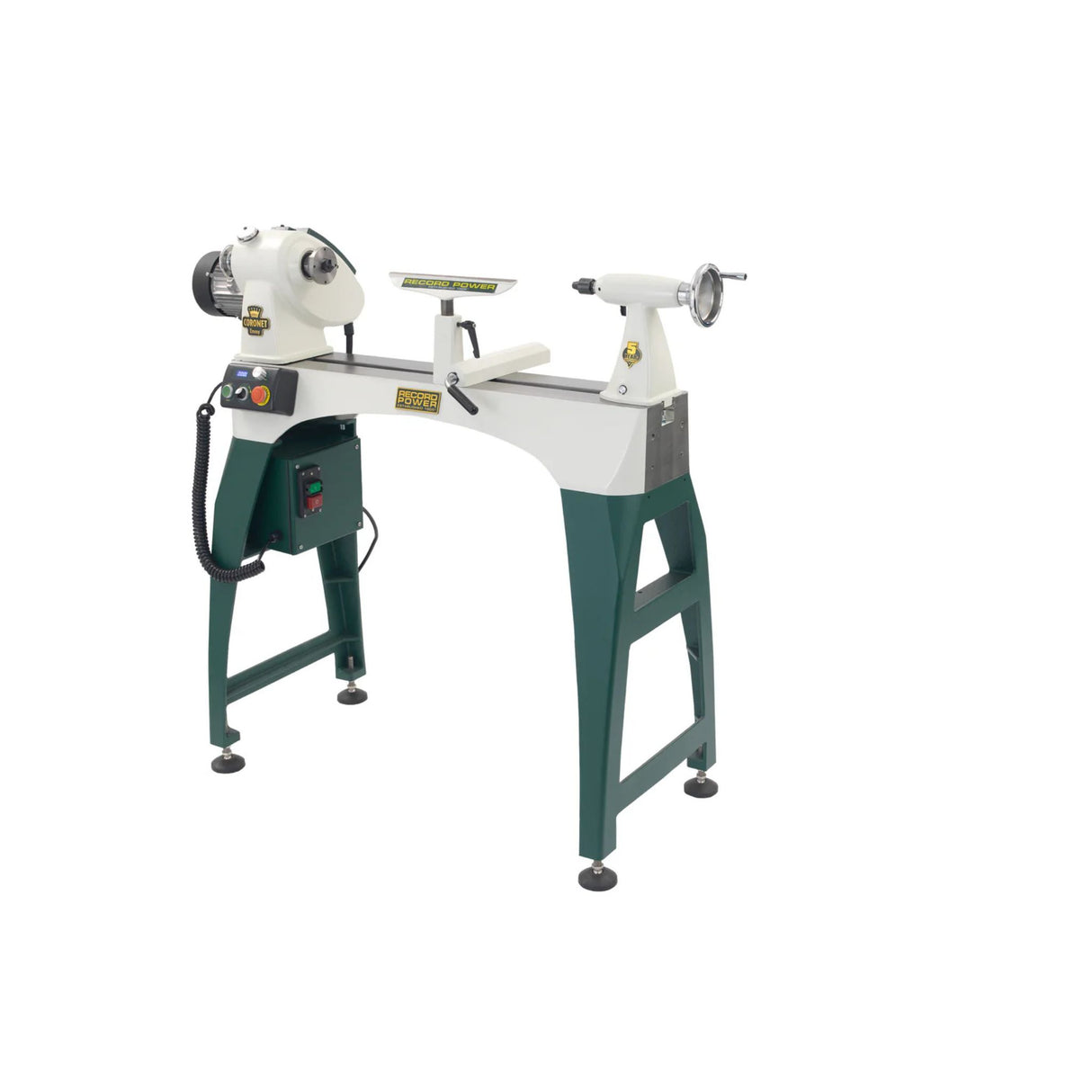 Combo Tornio Record Power CORONET ENVOY + Supporto Laterale Completo