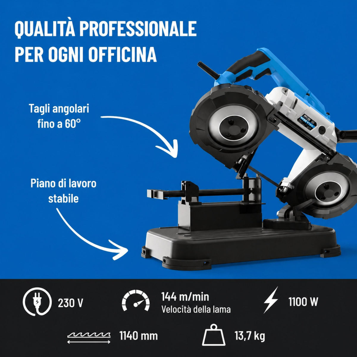 Serra de fita para metal Guede 1100 W