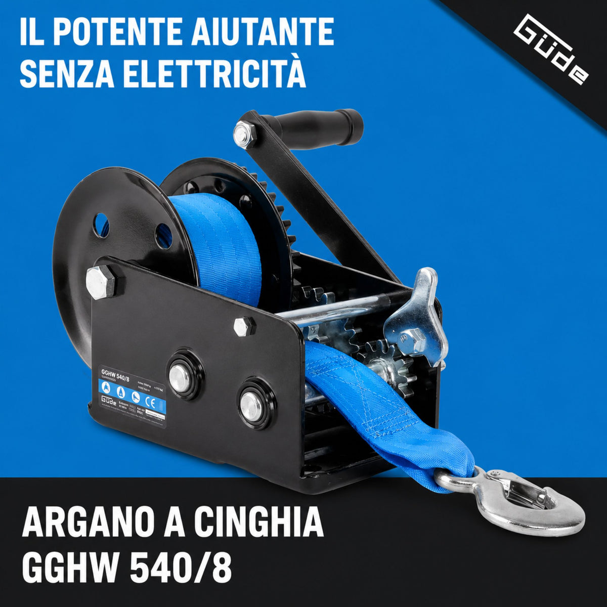 Guincho a correia Güde GGHW 900/8