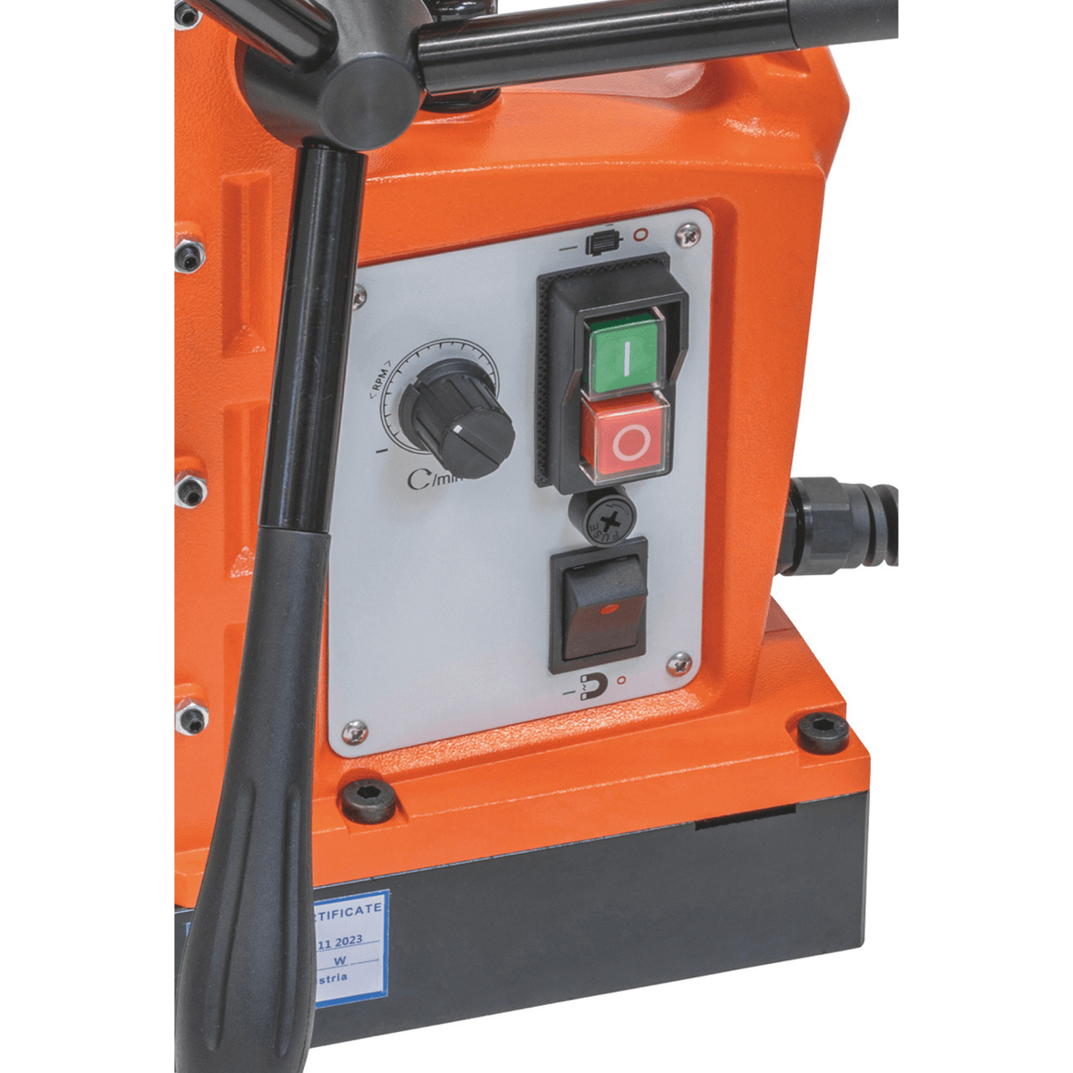 Caroteadora magnética Bernardo MD 6050 VD – Ø 60 mm × 50 mm, velocidade variável (Variable Drive), motor 1890 W, peso 17 kg