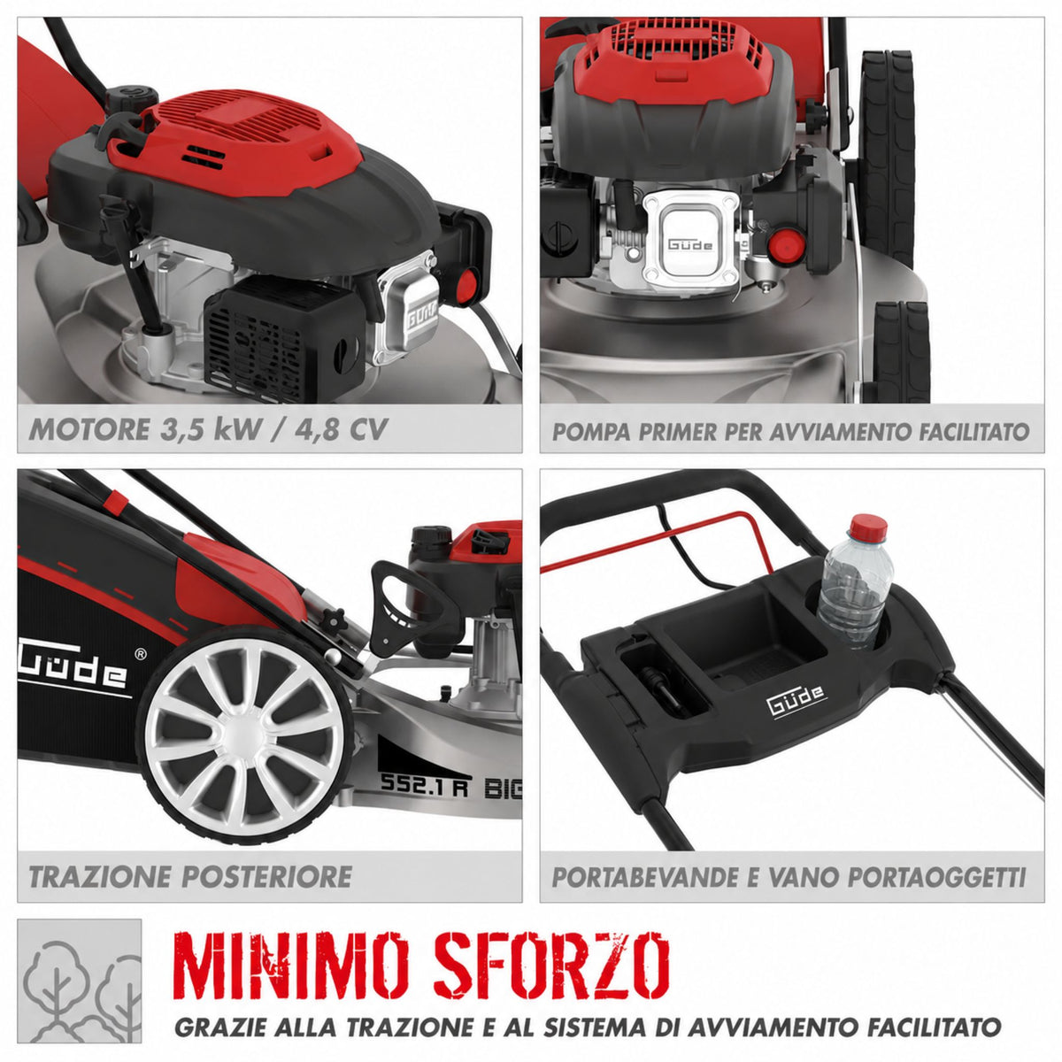 Corta-relva Güde BIG WHEELER 553.1 R ALU
