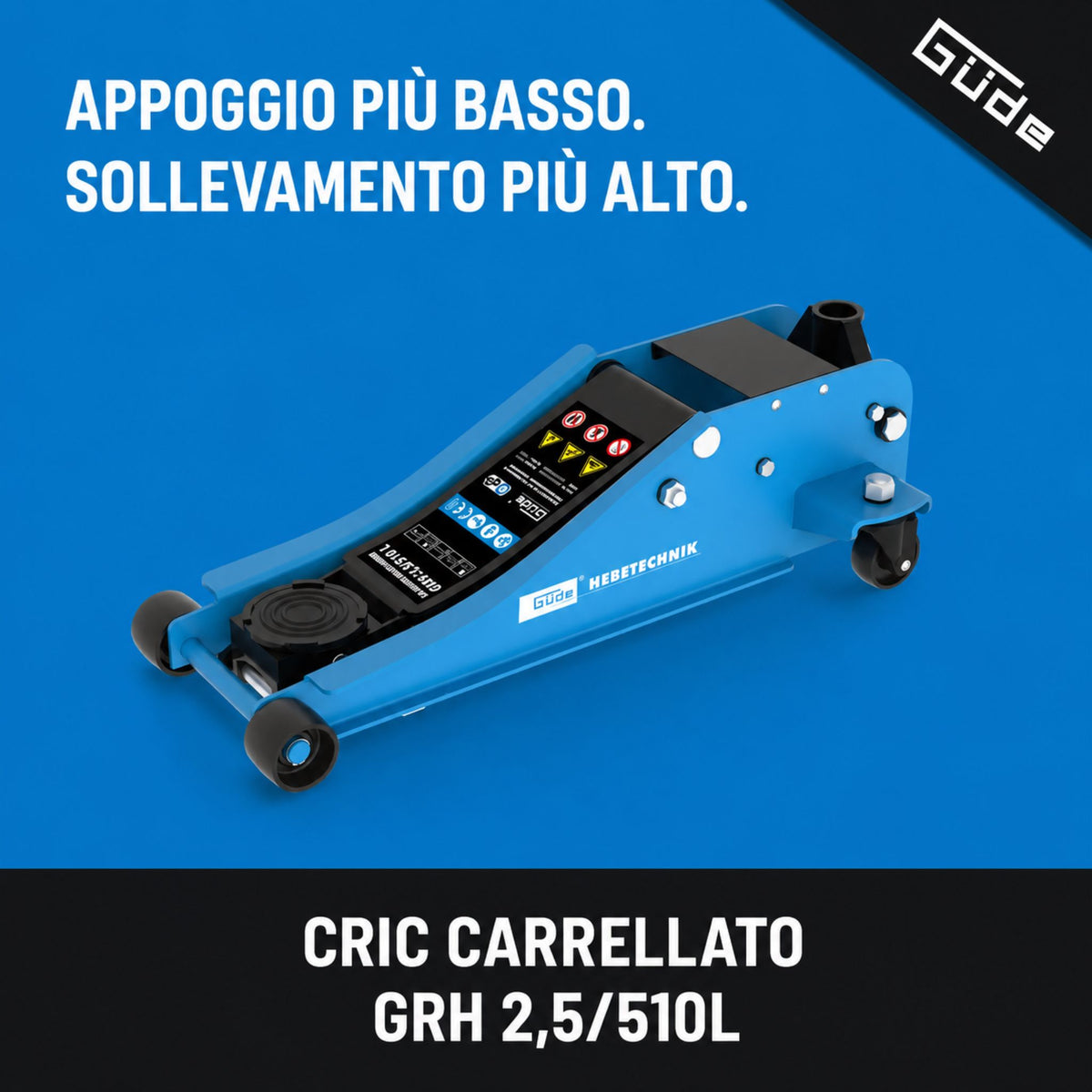 Elevador hidráulico a carrinho Güde GRH 2.5/510L