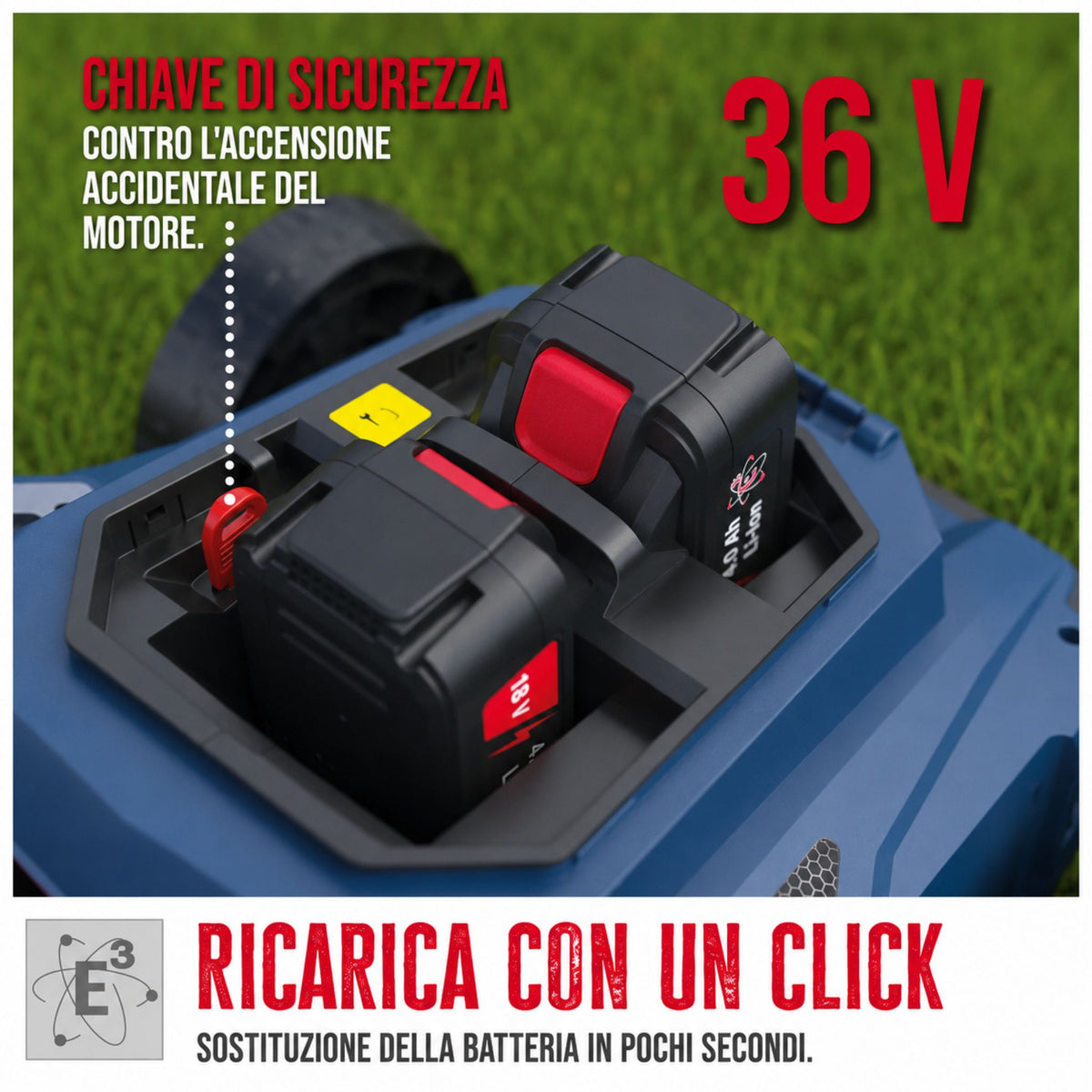 Corta-relva a bateria Güde RM 36-402-30.37