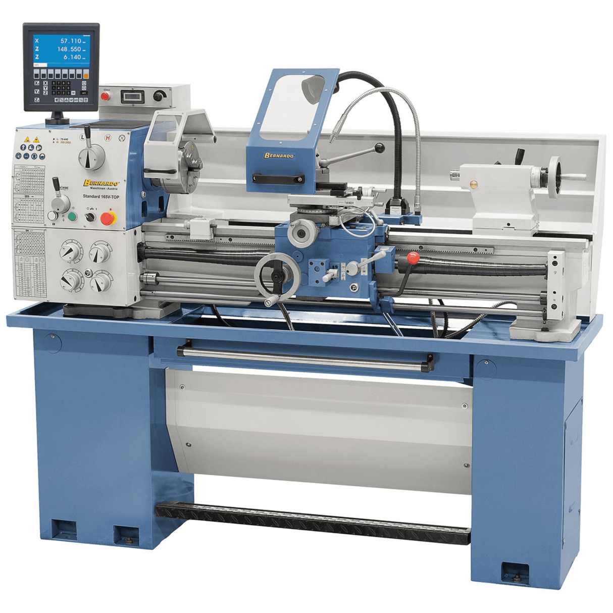 Tornio Bernardo Standard 165 V-Top con DRO 3 assi ES-12 V