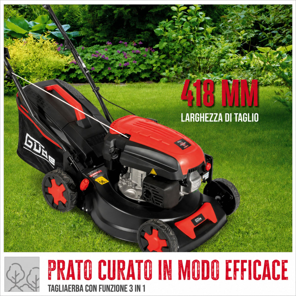 Corta-relva a spinta Güde ECO WHEELER 413.3 R