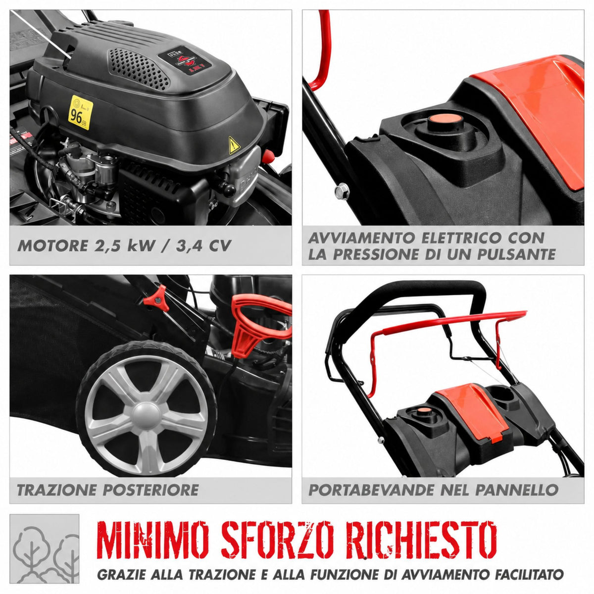 Corta-relva Güde ECO WHEELER 464.4 R Li ES