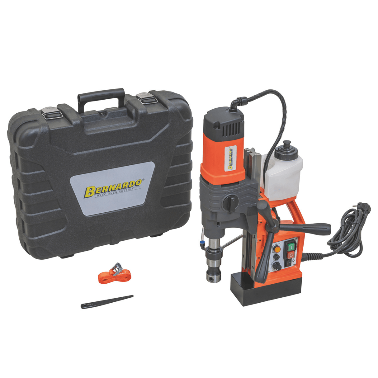 Carotatrice magnetica Bernardo TPC 1000 – Ø 36 mm × 50 mm, multifunzione con maschiatura M18, motore 1550 W, peso 12.5 kg