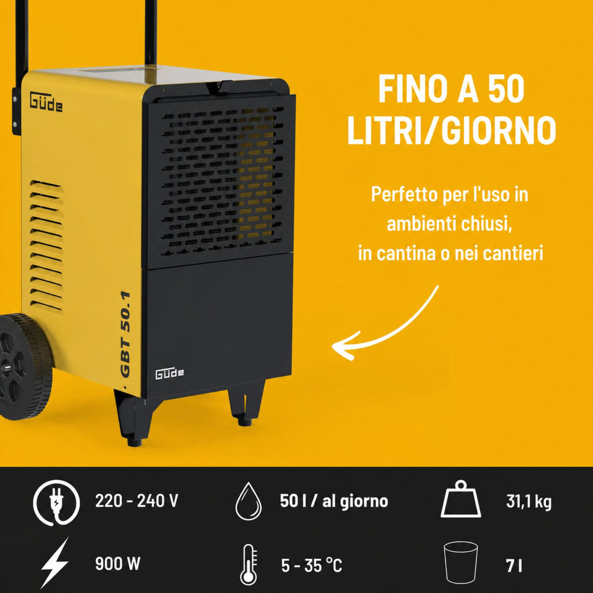 Güde Desumidificador GBT 50.1