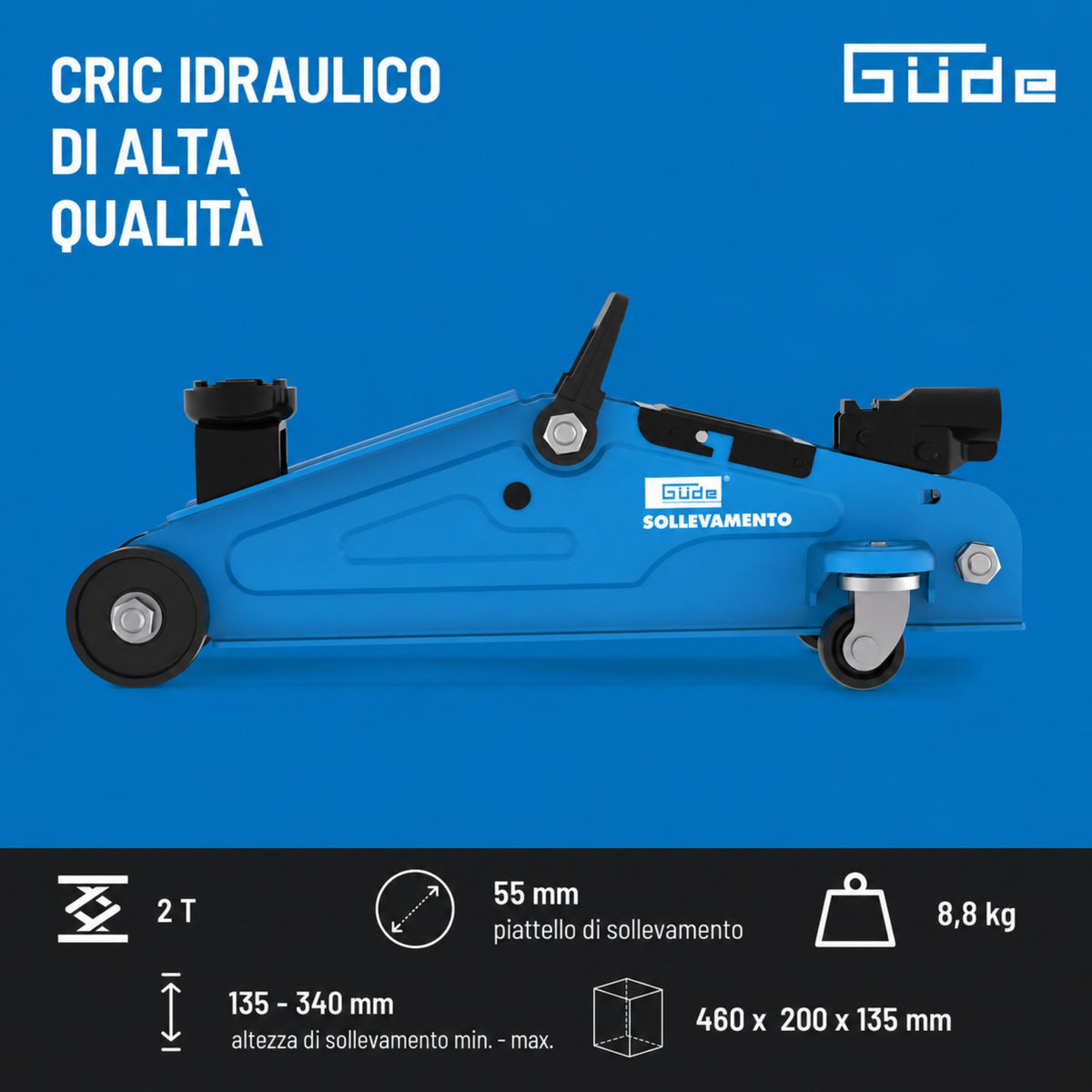 Elevador hidráulico a carrinho Güde GRH 2/330 OS