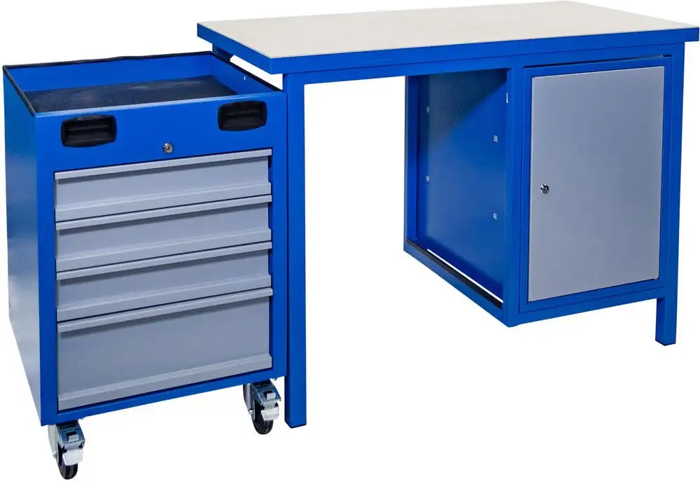 Bancada de trabalho Guede de trabalho 1200 SLT MULTI com carrinho integrado