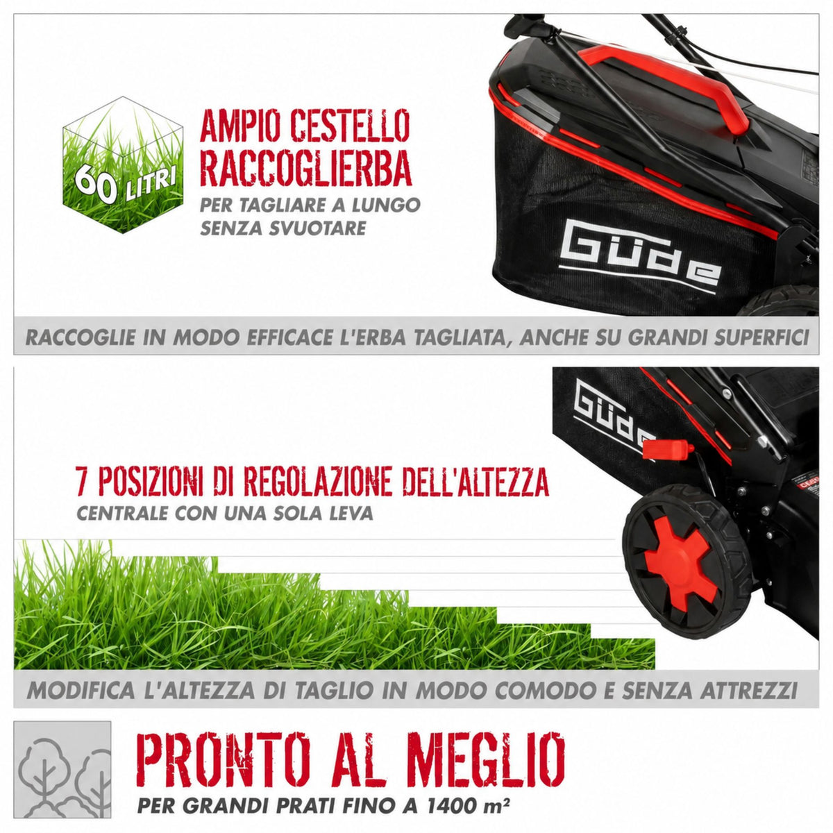Corta-relva Güde BIG WHEELER 464.3 R