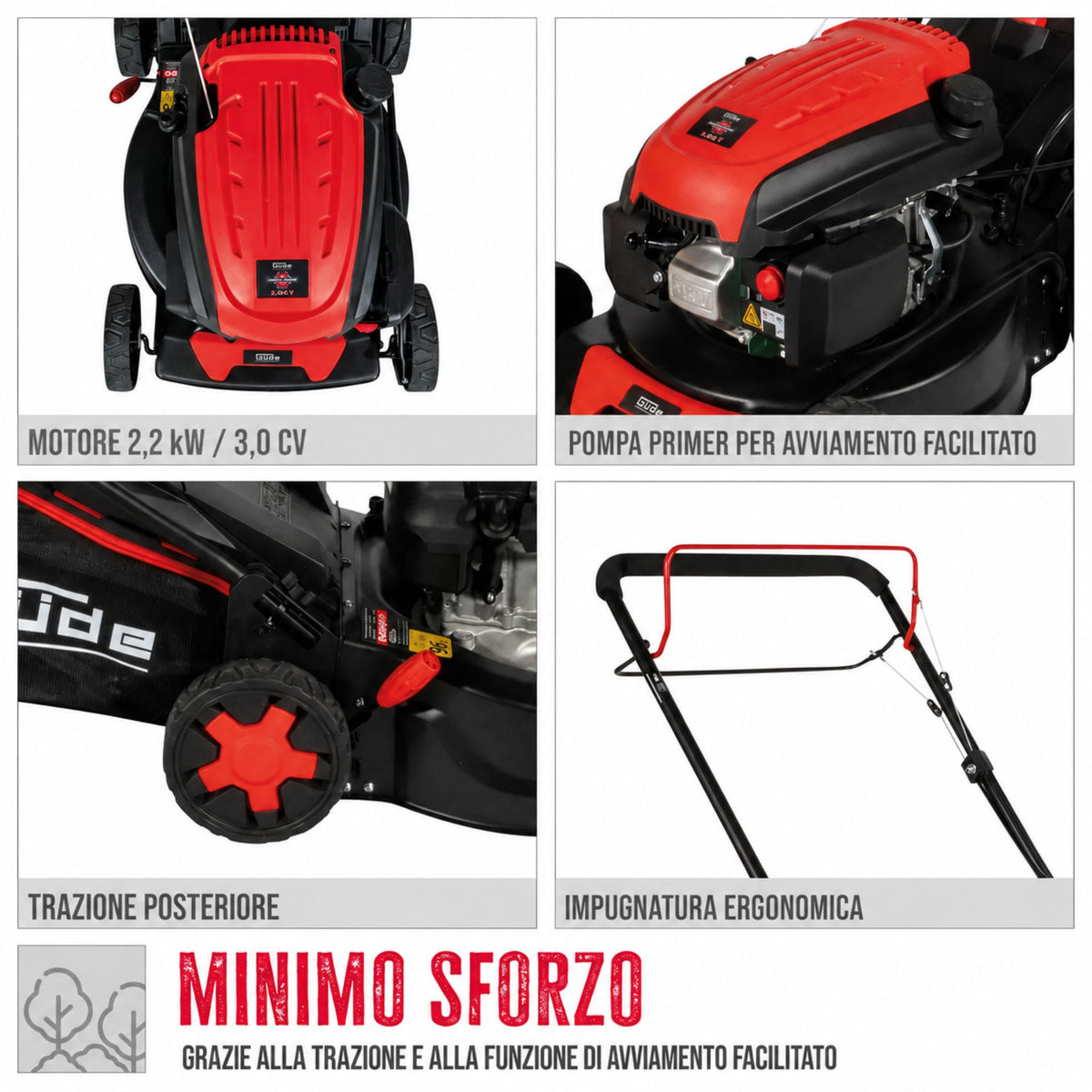 Corta-relva a spinta Güde ECO WHEELER 413.3 R