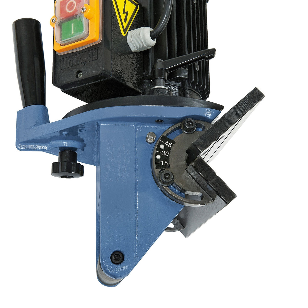 Chanfradora portátil Bernardo KFM 200 M – 400V, chanfro até 10 mm, ângulo 15°-45°