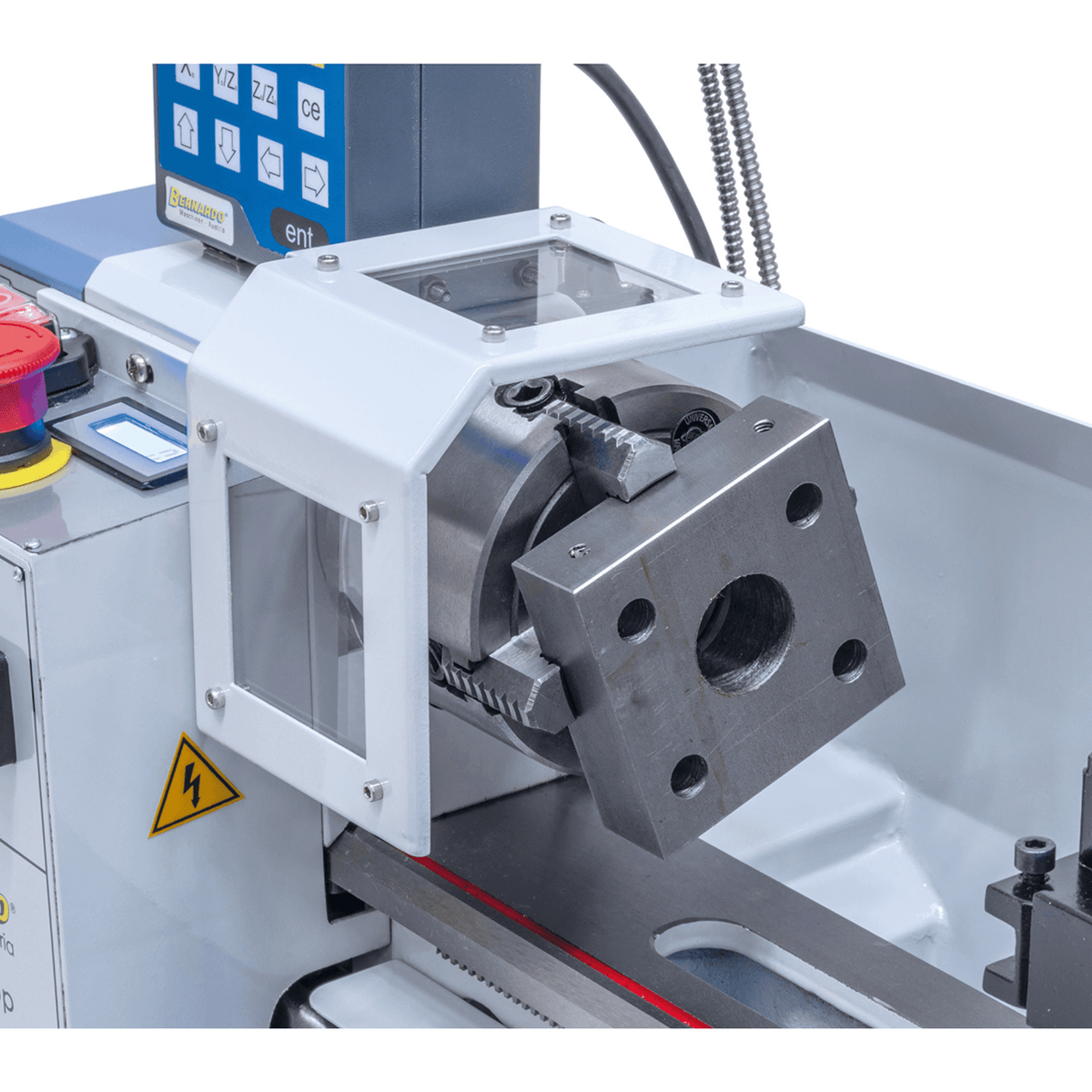 Torno para metal Bernardo Hobby 350 Top compacto com DRO 2 eixos