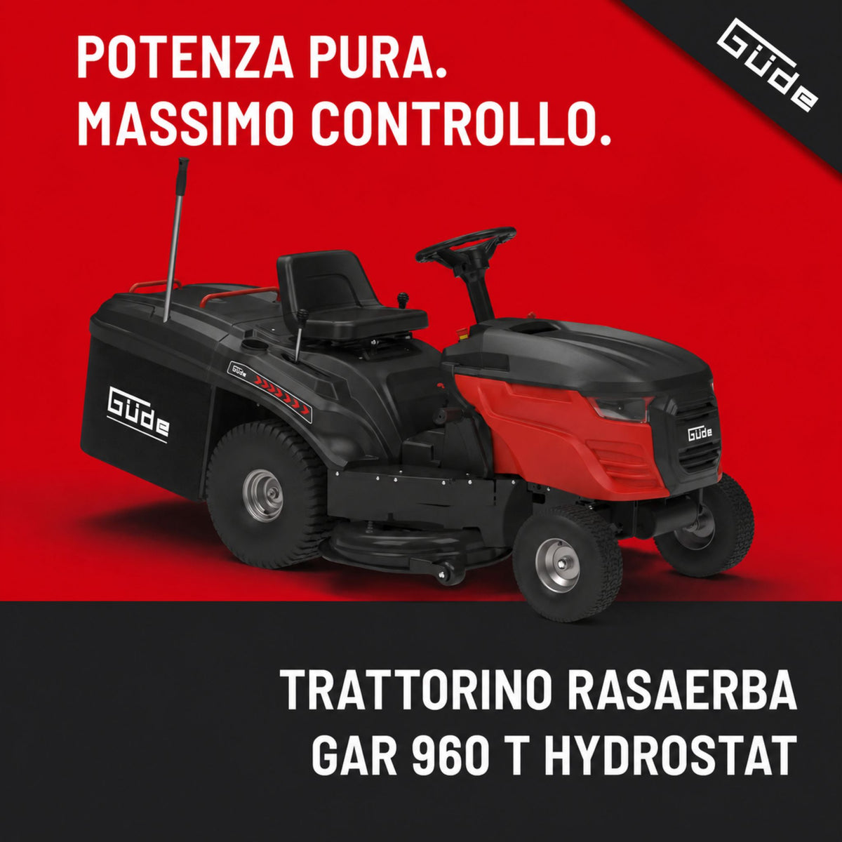 Trator corta-relva Güde GAR 960 T Hydrostat