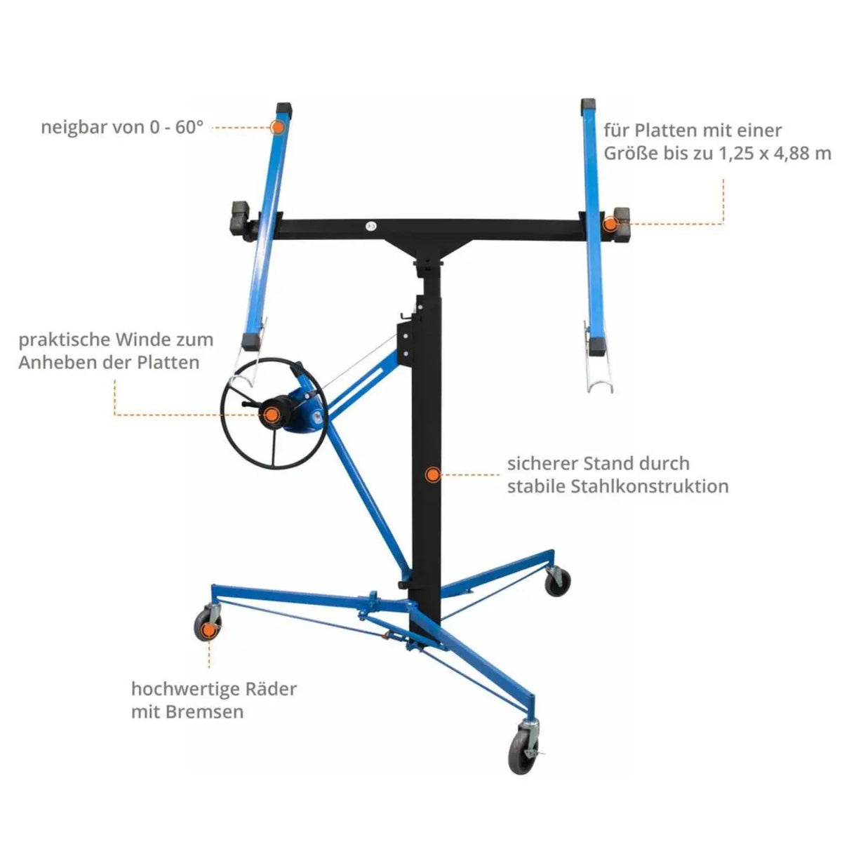 Elevador cartongesso Güde - 68 kg