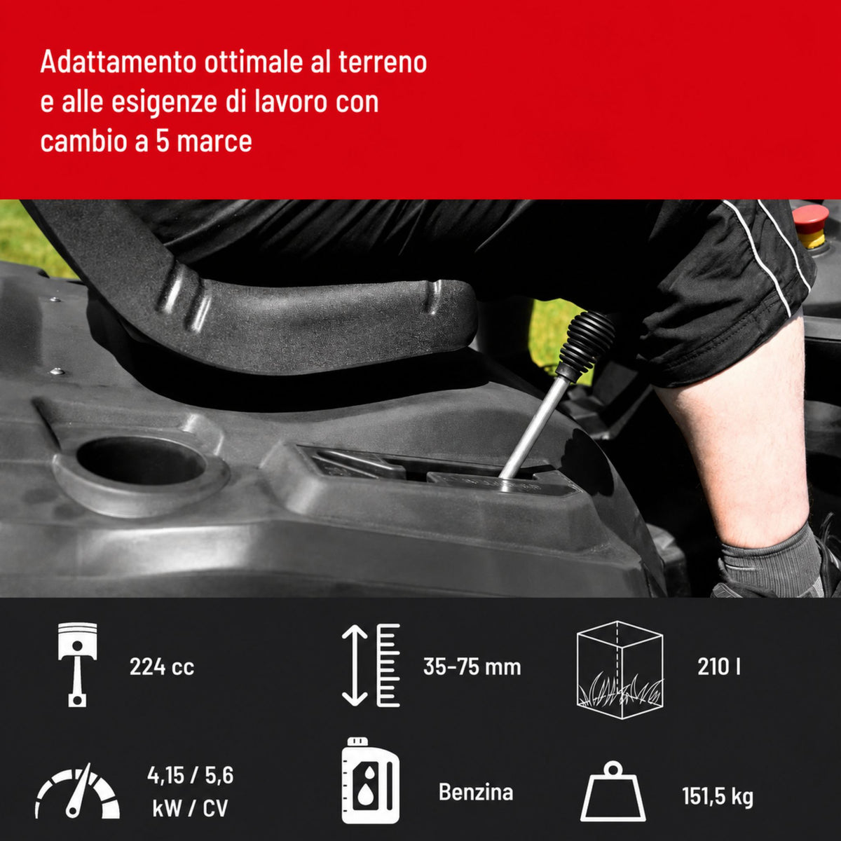 Trator corta-relva Güde GAR 685 T