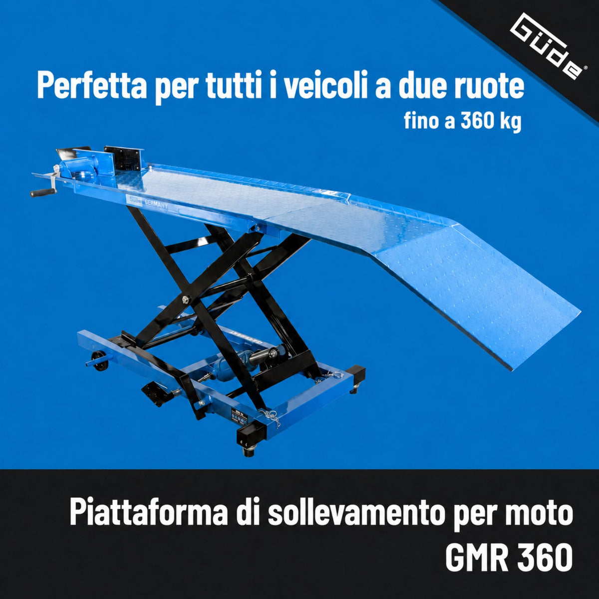 Ponte elevatória motociclette Güde GMR 360