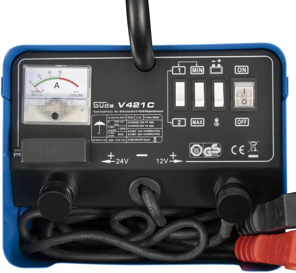 Carregador de baterias avviatore Güde V 421 C