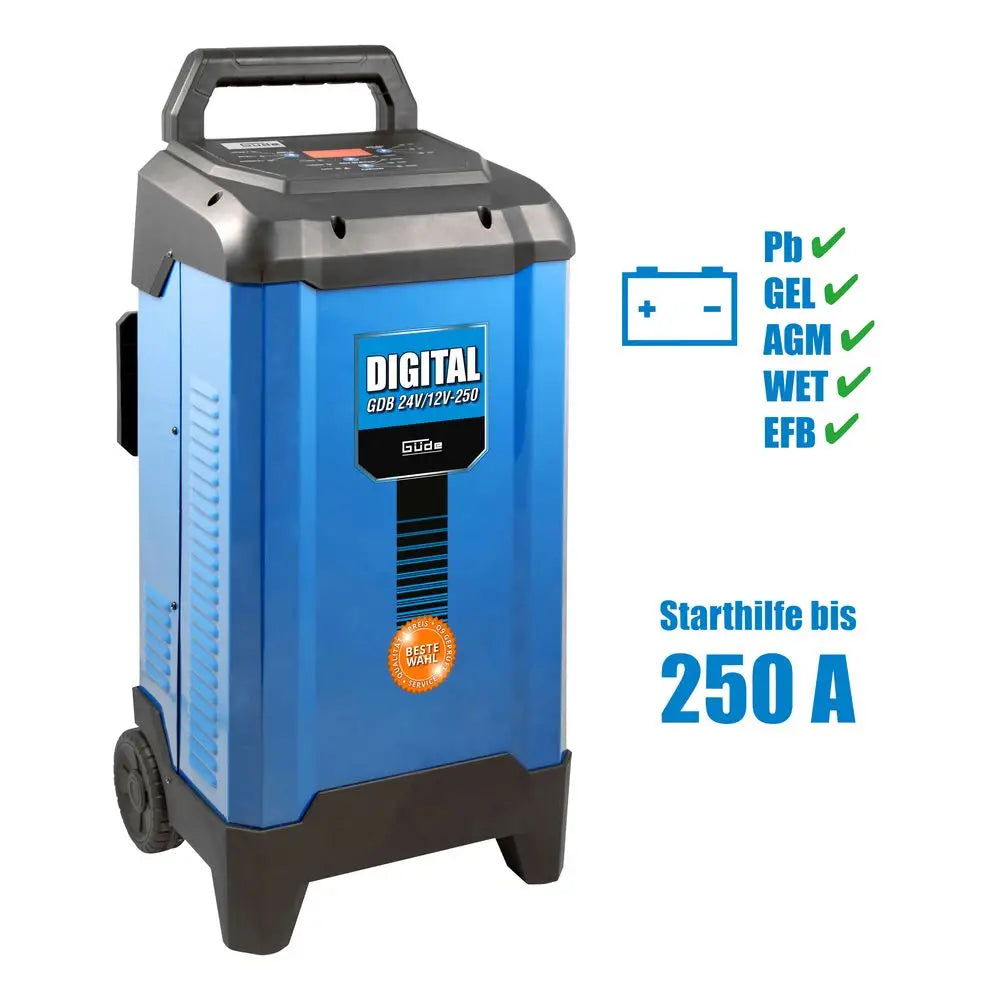 Carregador de baterias digital Güde GDB 24V/12V-250