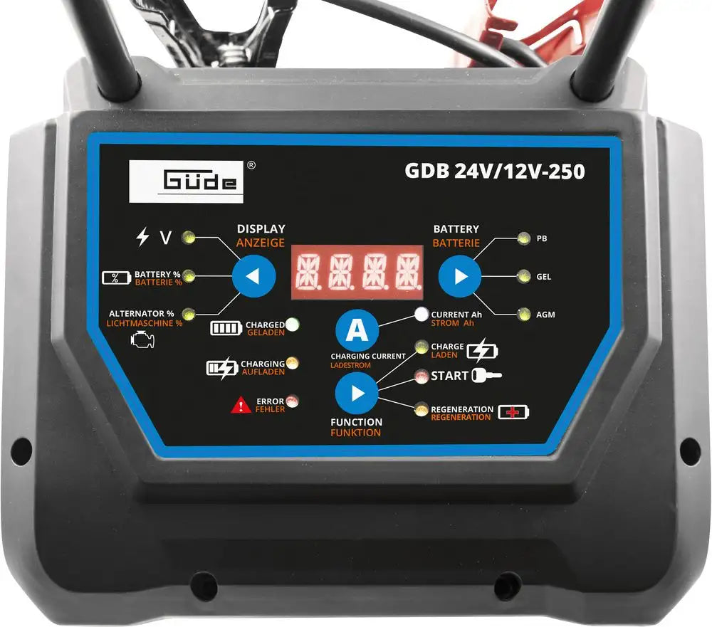 Carregador de baterias digital Güde GDB 24V/12V-250