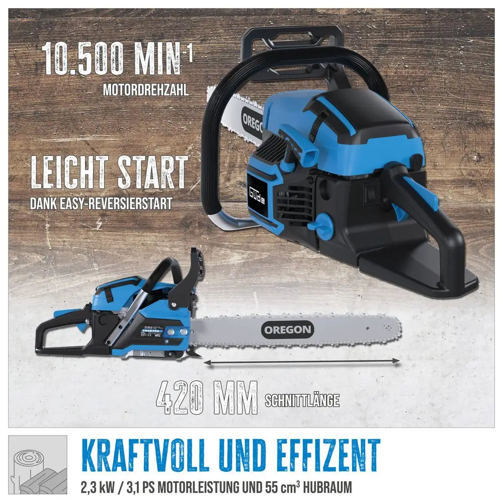Ferramenta de jardinagem Guede Motosserra a scoppio Güde KS 450-55