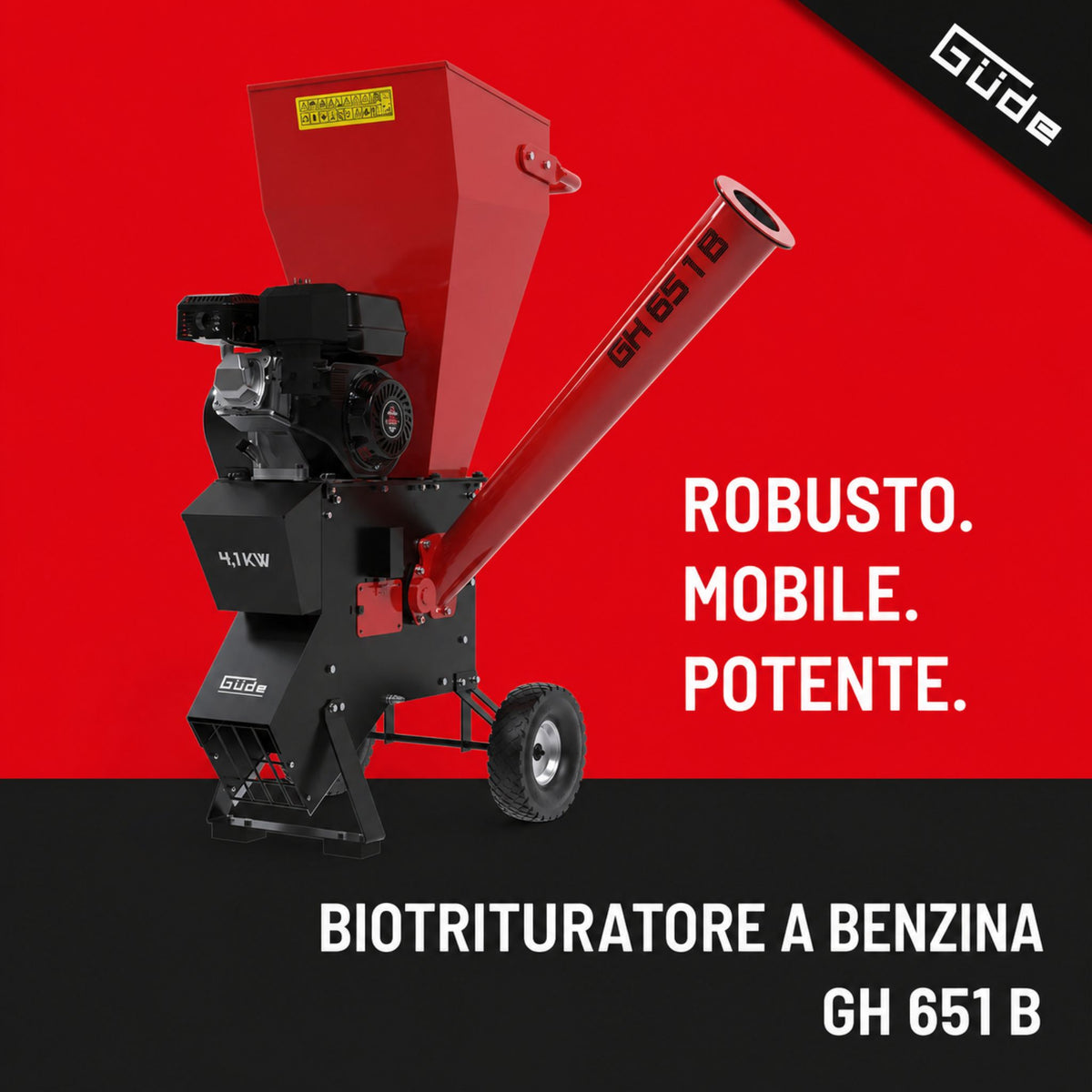 Triturador a gasolina Güde GH 651 B