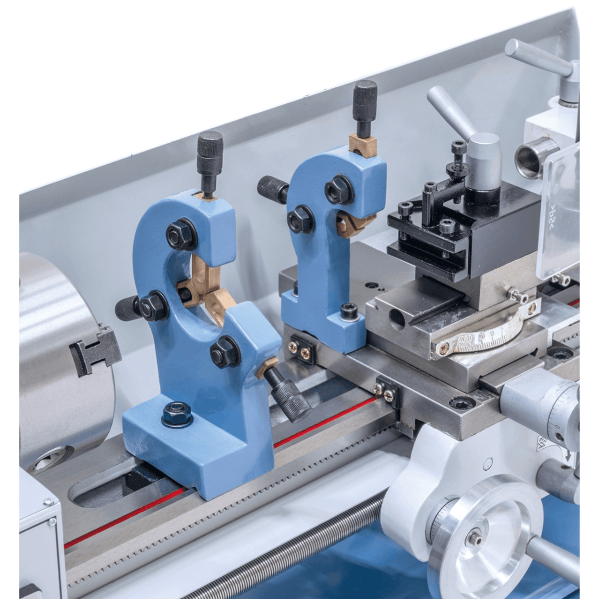 Torno para metal Bernardo Hobby 350 Top compacto com DRO 2 eixos