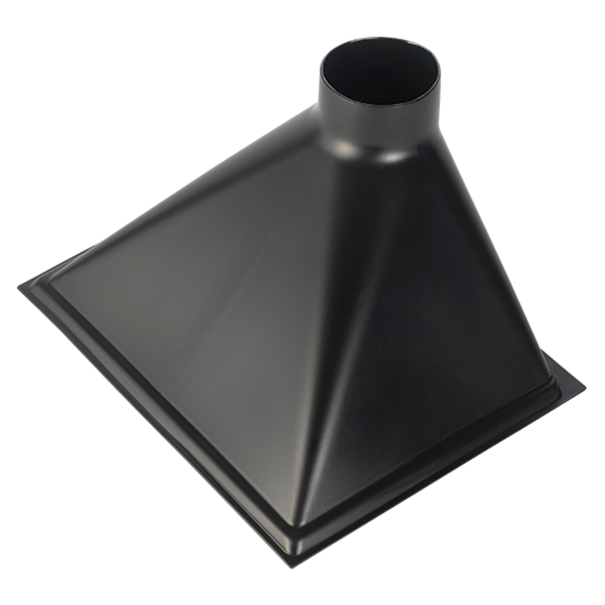 Cappa di aspirazione polveri sovradimensionata con attacco da 4 pollici, ideale per seghe troncatrici e applicazioni di taglio professionali.