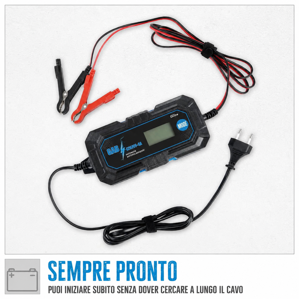 Carregador de baterias automático Güde GAB 12V/6V-4A