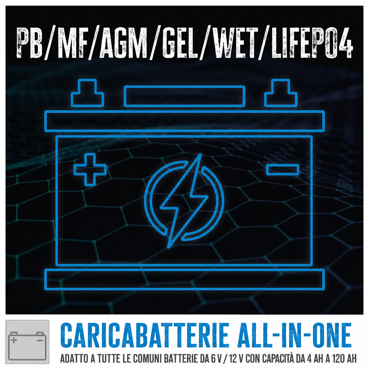 Carregador de baterias automático Güde GAB 12V/6V-4A