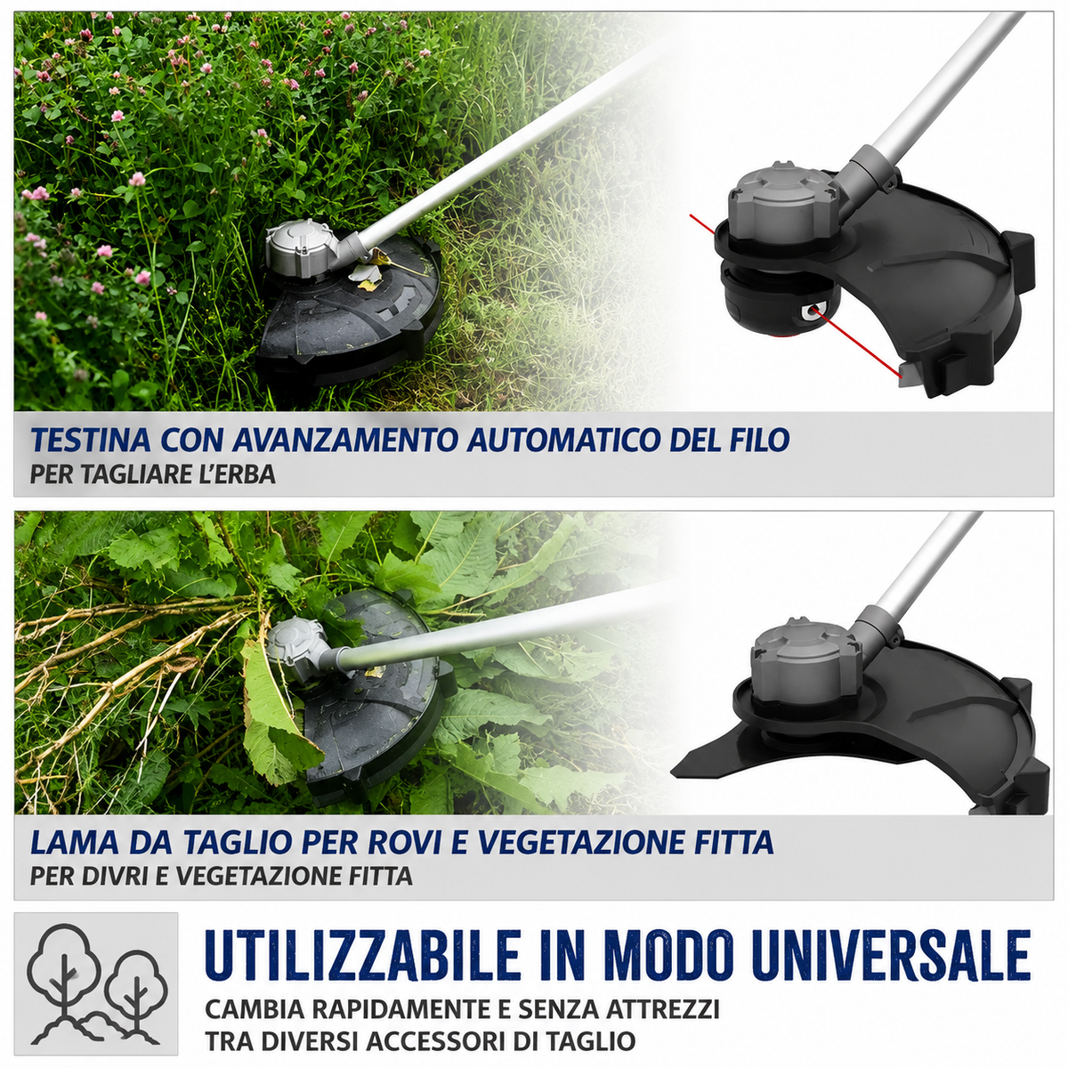 Ferramenta de jardinagem Guede Roçadora a bateria FS 36-302-30 36V