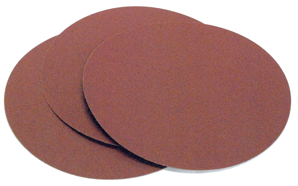 Set da 3 dischi abrasivi autoadesivi Record Power da 300 mm grana 80, ideali per levigatura intermedia con levigatrice a disco DS300.