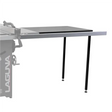 Accessorio LAGUNA per seghe da banco Fusion, con piano in MDF, gambe regolabili e guida in alluminio, per ampliare la larghezza di taglio fino a 1320 mm.