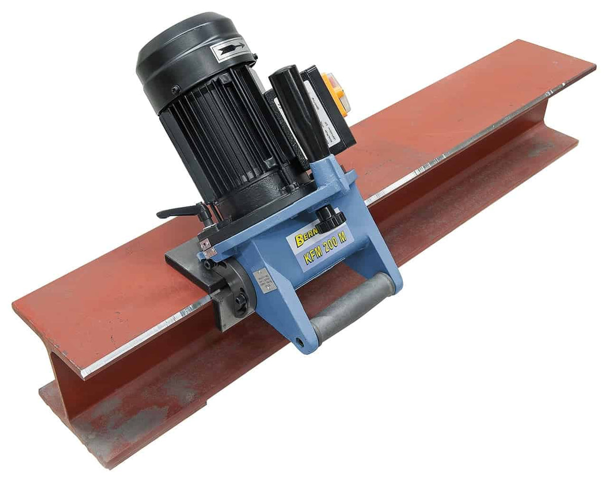 Chanfradora portátil Bernardo KFM 200 M – 400V, chanfro até 10 mm, ângulo 15°-45°