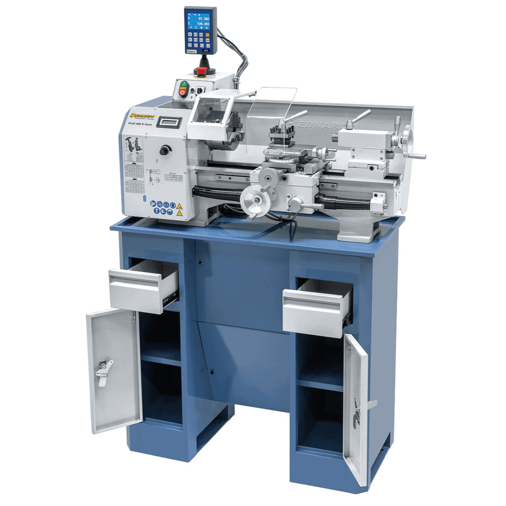 Tornio Bernardo Profi 450 S Vario 230V con DRO 2 assi DT40
