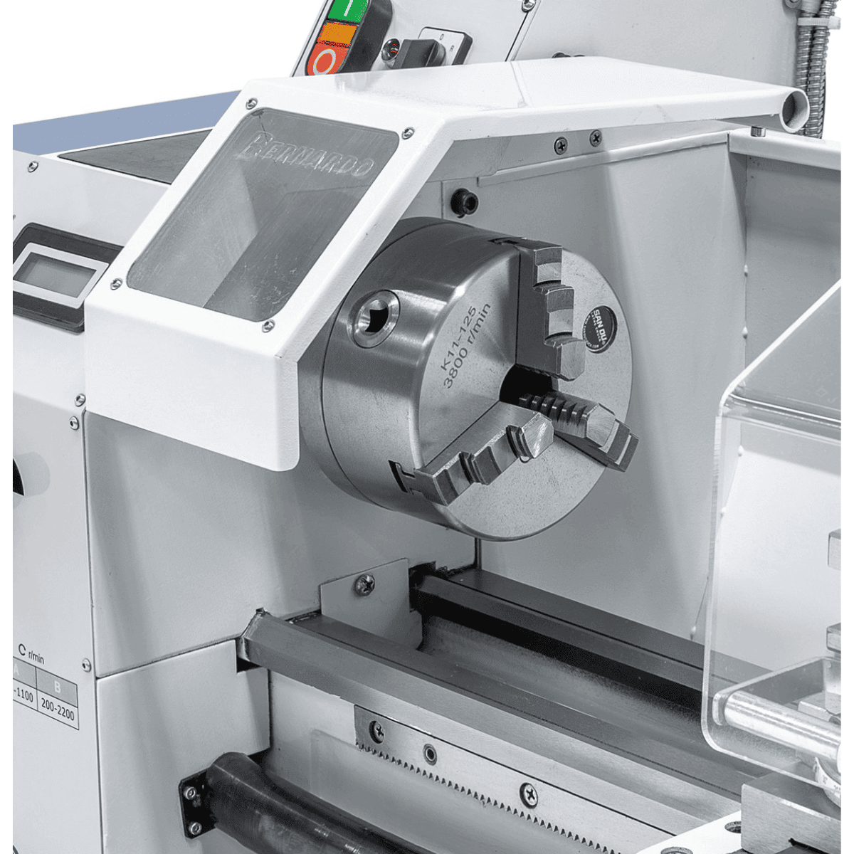 Tornio Bernardo Profi 450 S Vario 230V con DRO 2 assi DT40