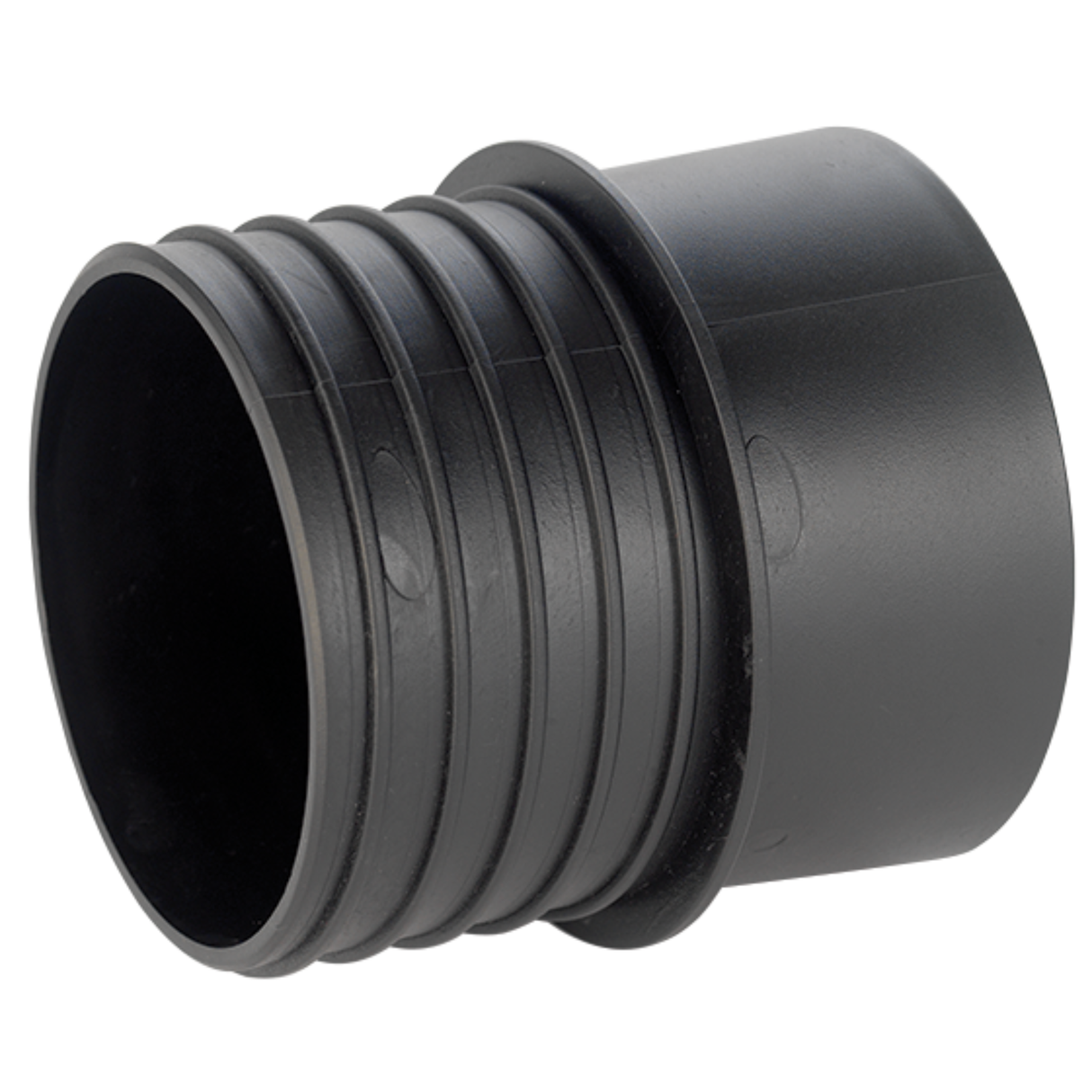 Raccordo filettato professionale per sistemi di aspirazione da 4 pollici, ideale per collegare tubi e accessori in impianti industriali.