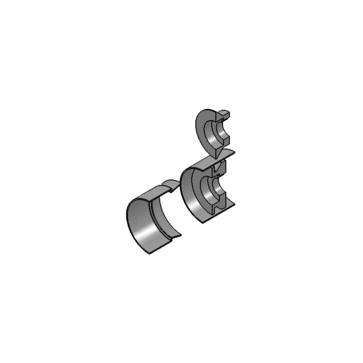 Rulli opzionali Typ E8 installati su SM 200 per supportare materiali lunghi e pesanti in ambito industriale.